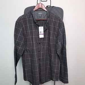 CLOSET CLOSING | NEW Men's Gray Plaid Button Down
